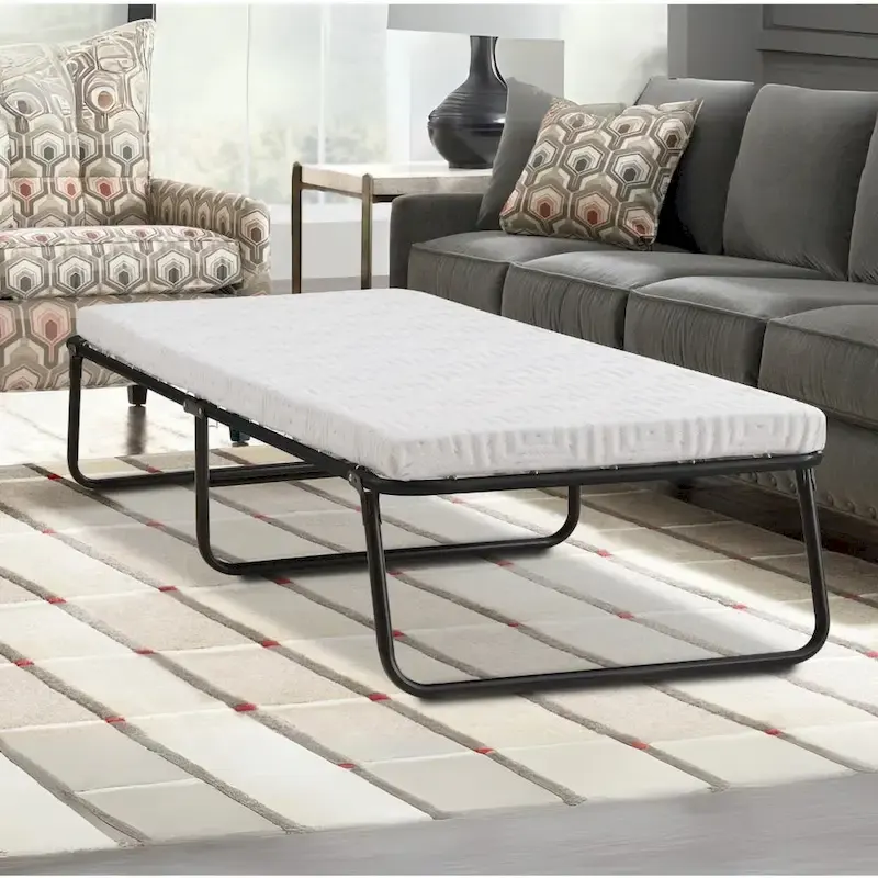 Nautica Home Gellux Cooling Gel Foam Folding Steel Frame Guest Bed