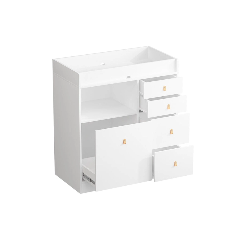 Modern Wooden Changing Dresser - Durable Construction, Baby Dresser