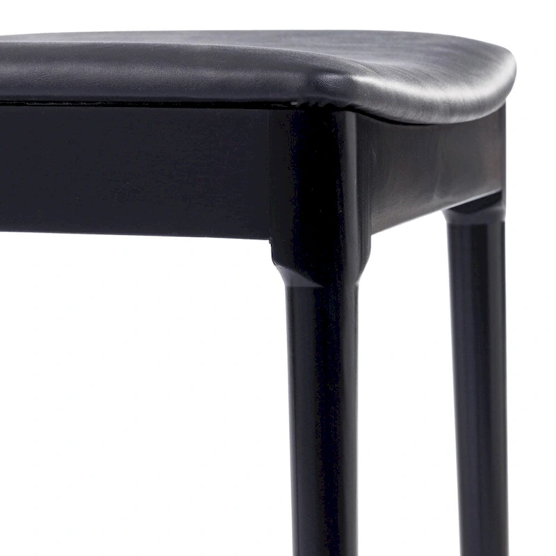 Commercial Solid Wood Dining Chair with Vinyl Padded Seat