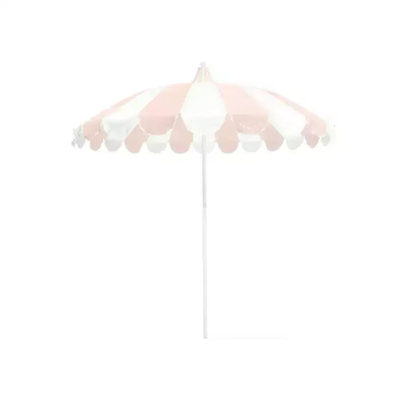 MINNIDIP Round Scalloped Market Patio Umbrella - Blush