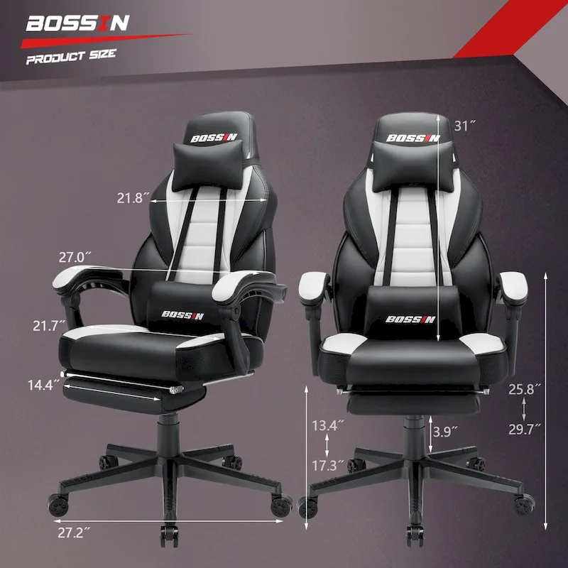 Racing Style Gaming Chair,300 lbs Big and Tall gamer chair High Back Computer Chair