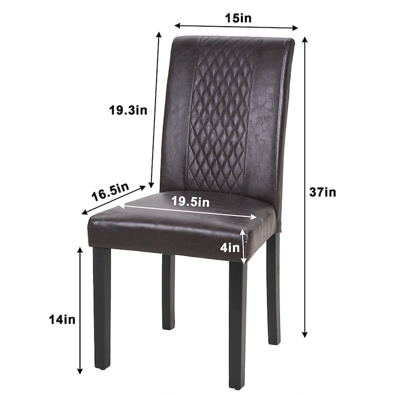 Upholstered Dining Chairs Set of 4 Parson Classic Upholstered Dining Chair,Modern 37 Parson Chairs