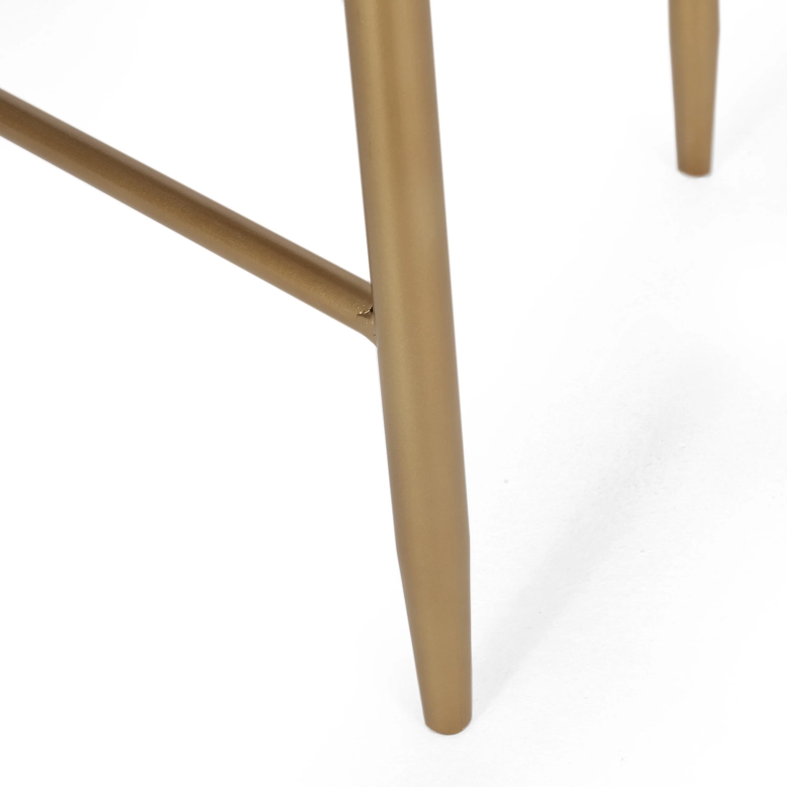 Rustic Glam Console Table with Wicker Accents, Walnut, Natural, and Antique Gold - NH192513