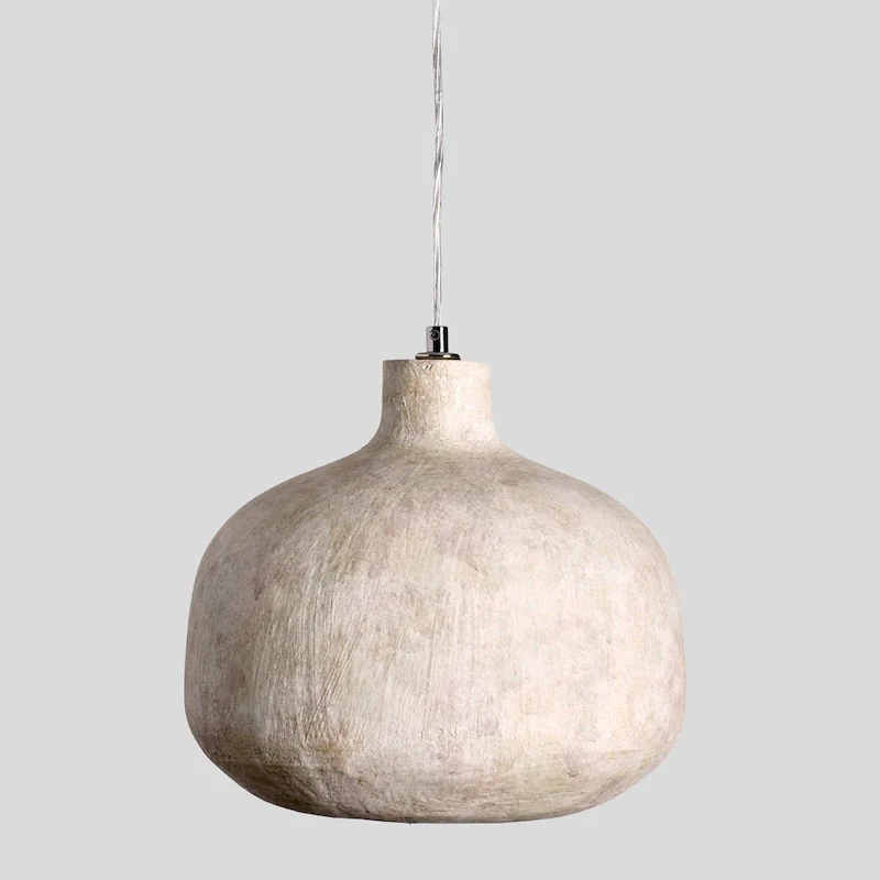 Jodi 1-Light Antique Alabaster Concrete Pendant by Kosas Home