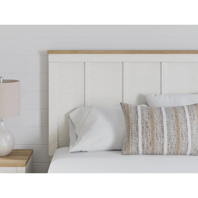 Signature Design by Ashley Linnocreek White/Brown Panel Headboard
