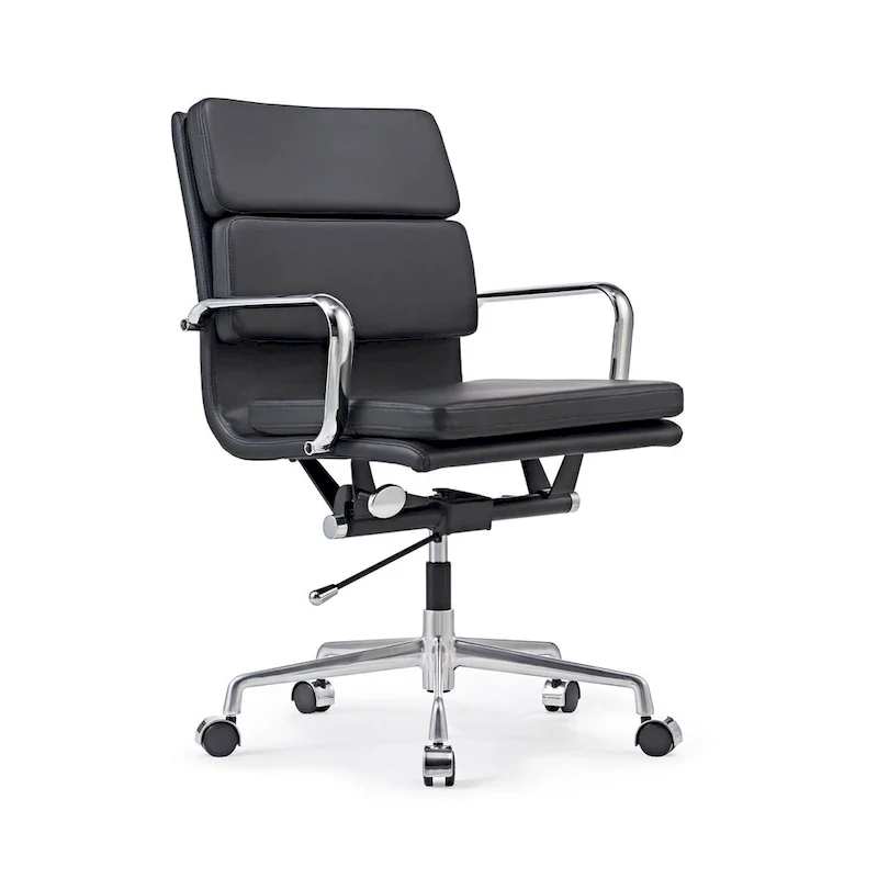 Office Chair PU Leather Adjustable ErgoChair with Thickened Cushion - N/A