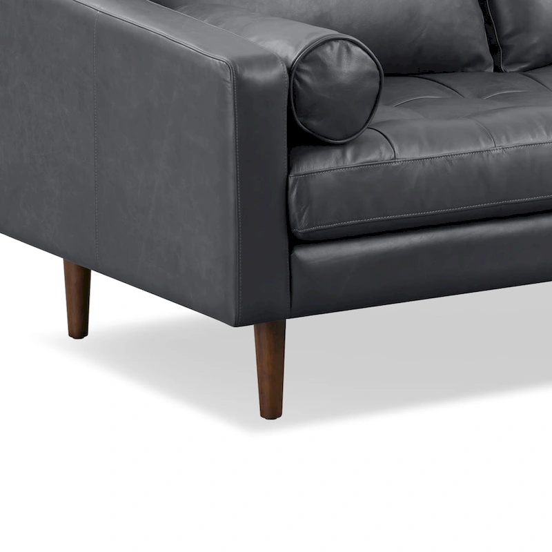 Poly & Bark Napa 72 Apartment Sofa - Full Grain Genuine Italian Leather