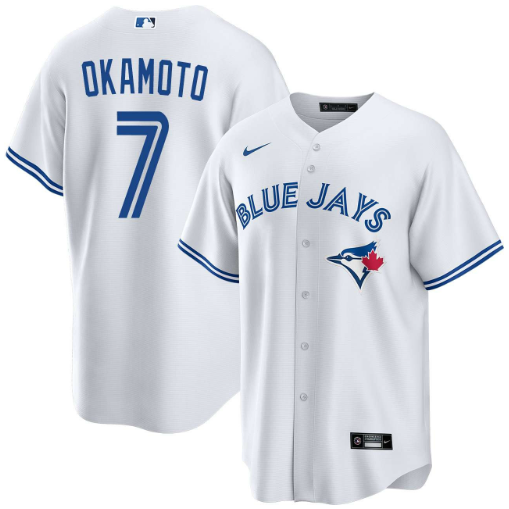 Kazuma Okamoto Toronto Blue Jays Home Jersey