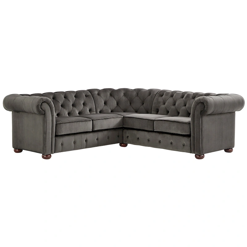 Knightsbridge Scrolled Arm Chesterfield Sectional by iNSPIRE Q Artisan