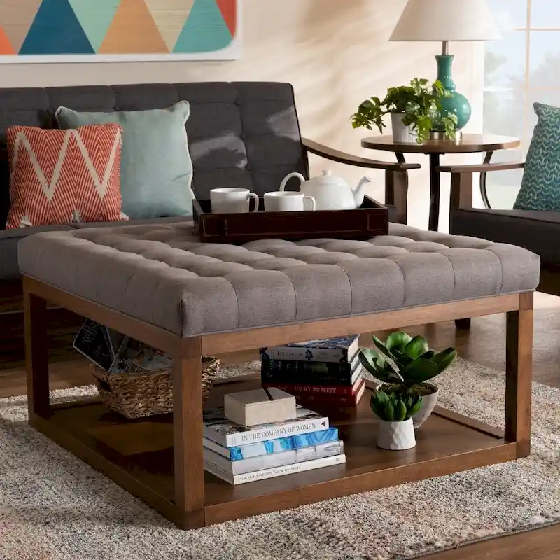 Carson Carrington Jularp Upholstered Cocktail Ottoman