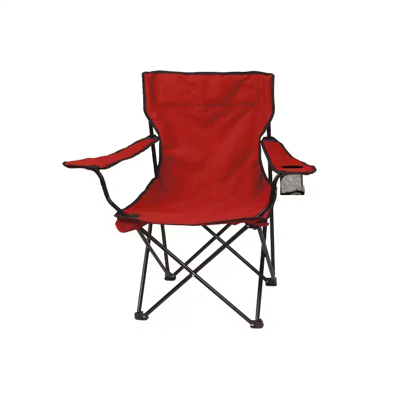 Caribbean Joe Quad Outdoor Portable Camp Chair - Red
