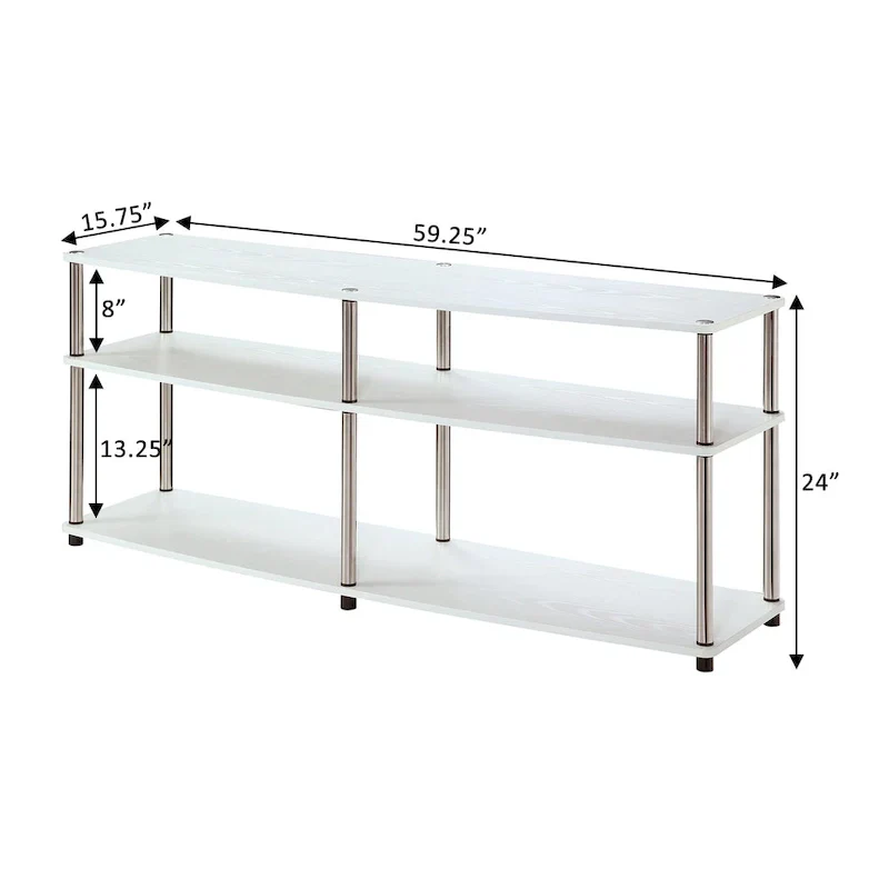 3-Tier TV Stand for TVs up to 65