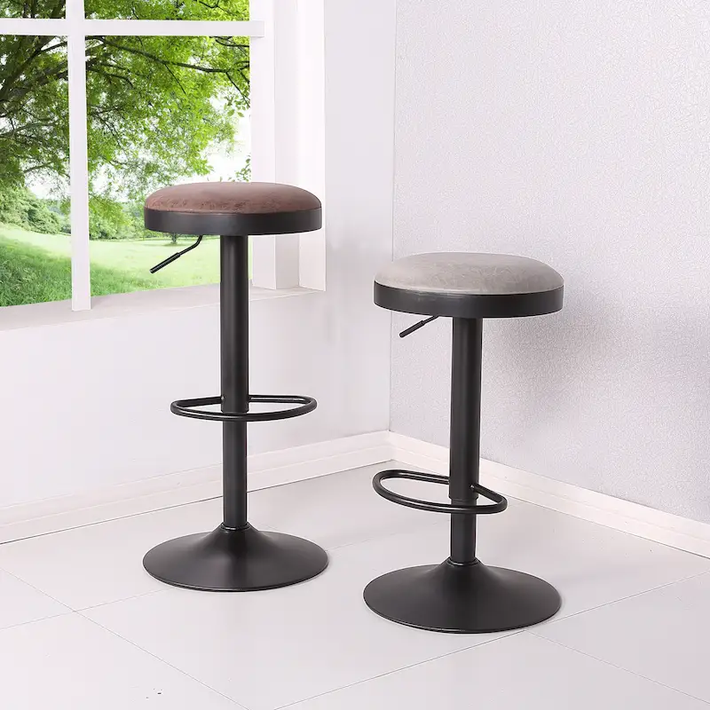 Juno Gaslift Backless Swivel Bar Stool,Set of 2