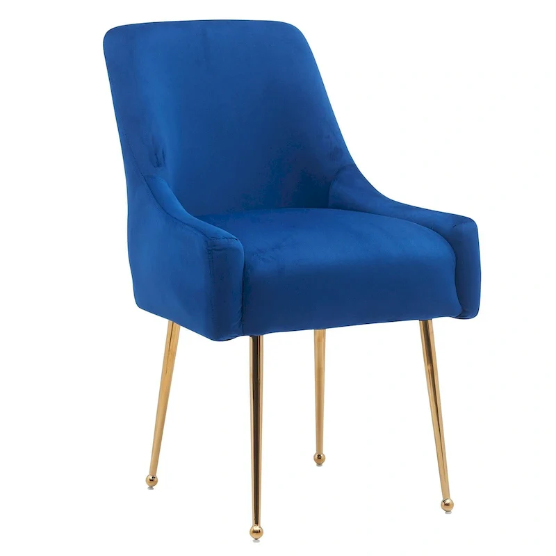 Tufted Velvet Upholstered Dining Chair Set of 2