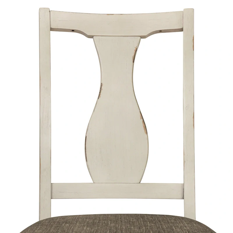 Merichleri Rustic Antique White Wood 5-Piece Counter Height Dining Set by Copper Grove