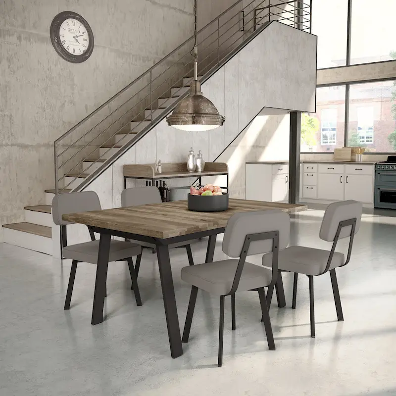 Amisco Clarkson Upholstered Dining Chair with Metal Legs