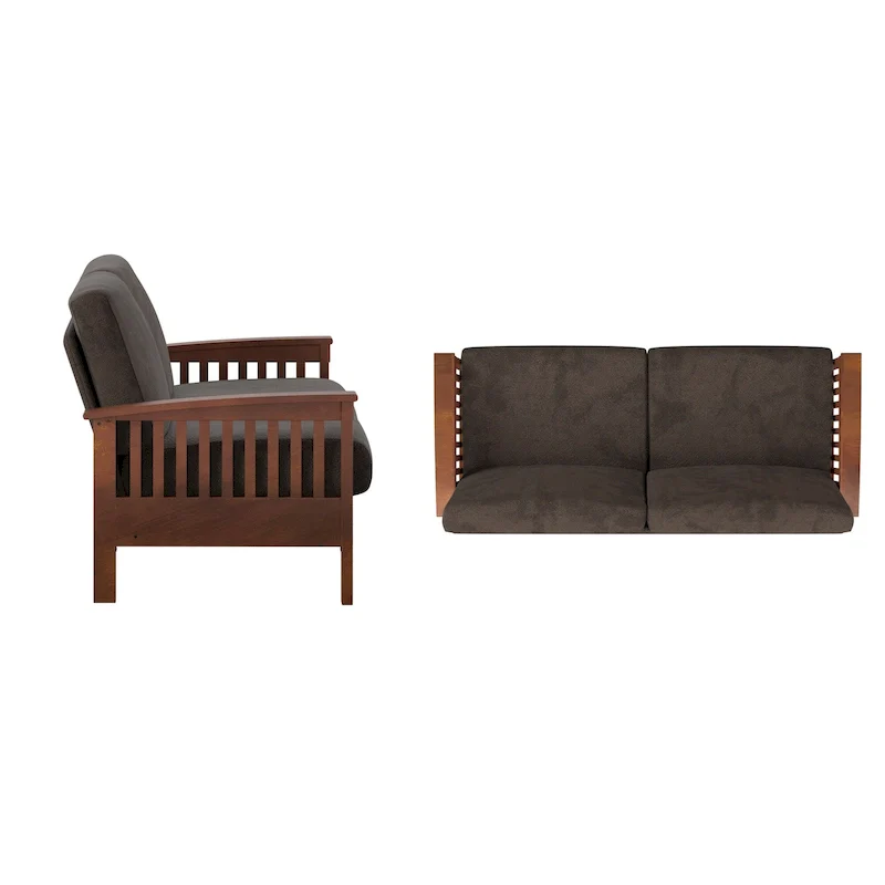 Sigulda Mission-Style Wood Sofa