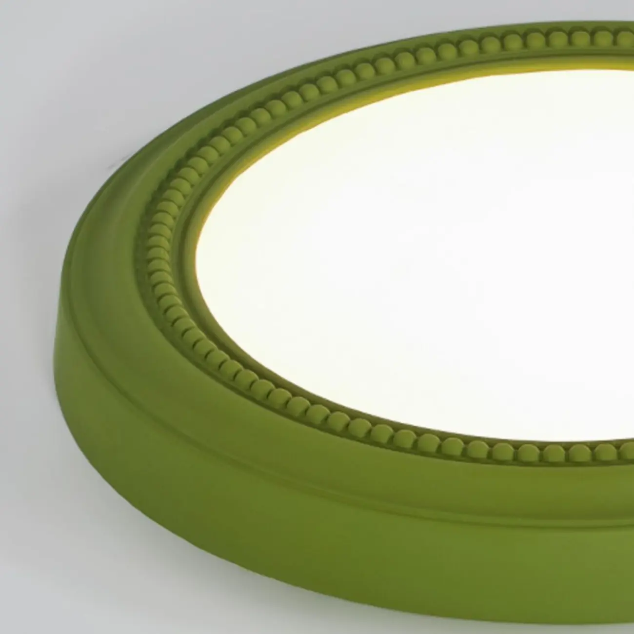 Elegant White Round Dimmable Flush Mount LED Ceiling Light