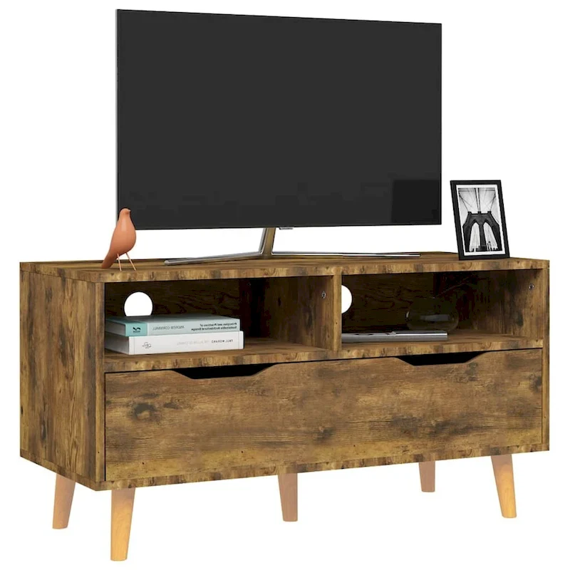 vidaXL TV Stand TV Console Sideboard TV Unit Home Media Unit Engineered Wood - 35.4  x 15.7  x 19.1