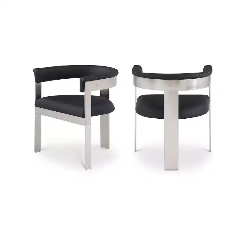 Meridian Furniture,Romeo Vegan Leather Dining Chair, Set of 2