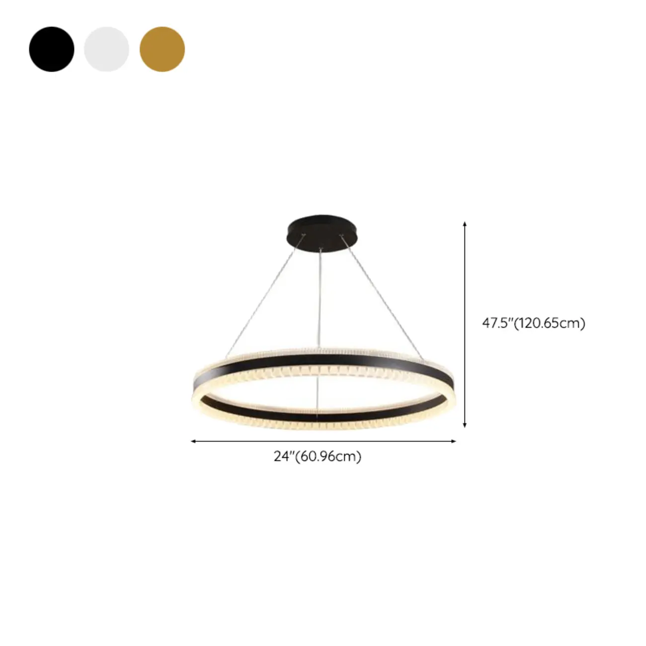 Stylish Modern Circle Tiered Ring LED Chandelier