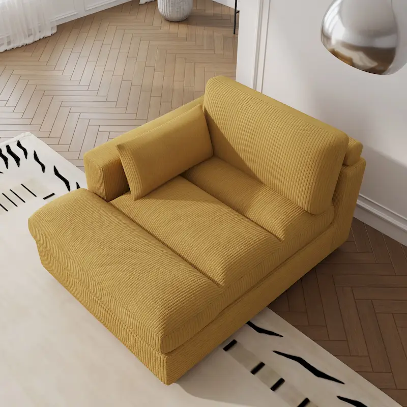 Left and Right Sectional Sofa Set Chaise Lounge Sofa Chair