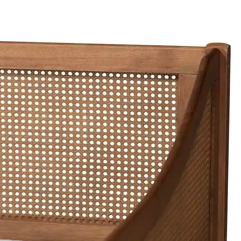 Ogden Mid-Century Modern Synthetic Rattan Daybed-Twin