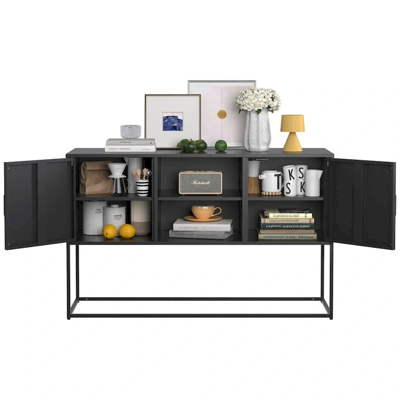 Metal Sideboard Cabinet with Adjustable feet