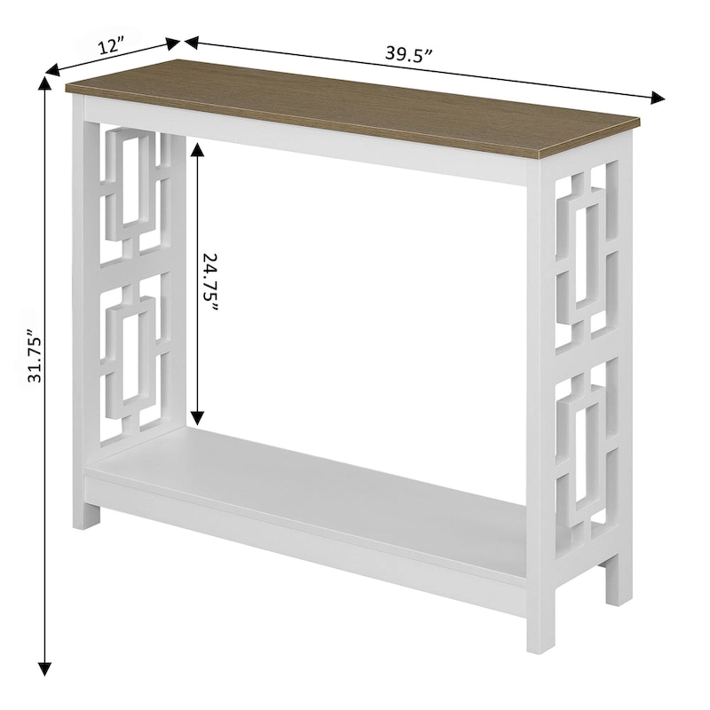 Convenience Concepts Town Square Console Table with Shelf