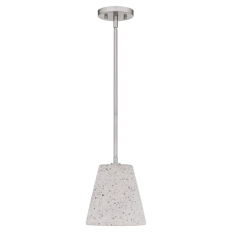 Hazel 1-Light Brushed Nickel Mini Pendant