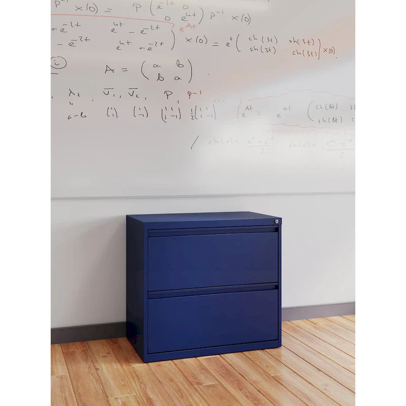 Hirsh 30 Inch Wide 2 Drawer Lateral 101 File Cabinet, White