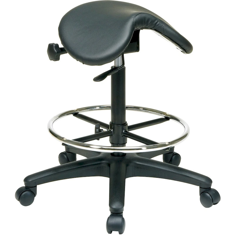 Backless Drafting Saddle Seat Stool