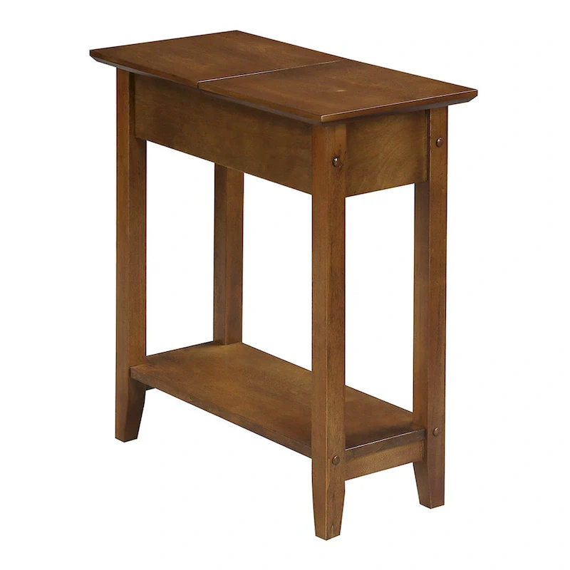 Flip Top End Table with Shelf