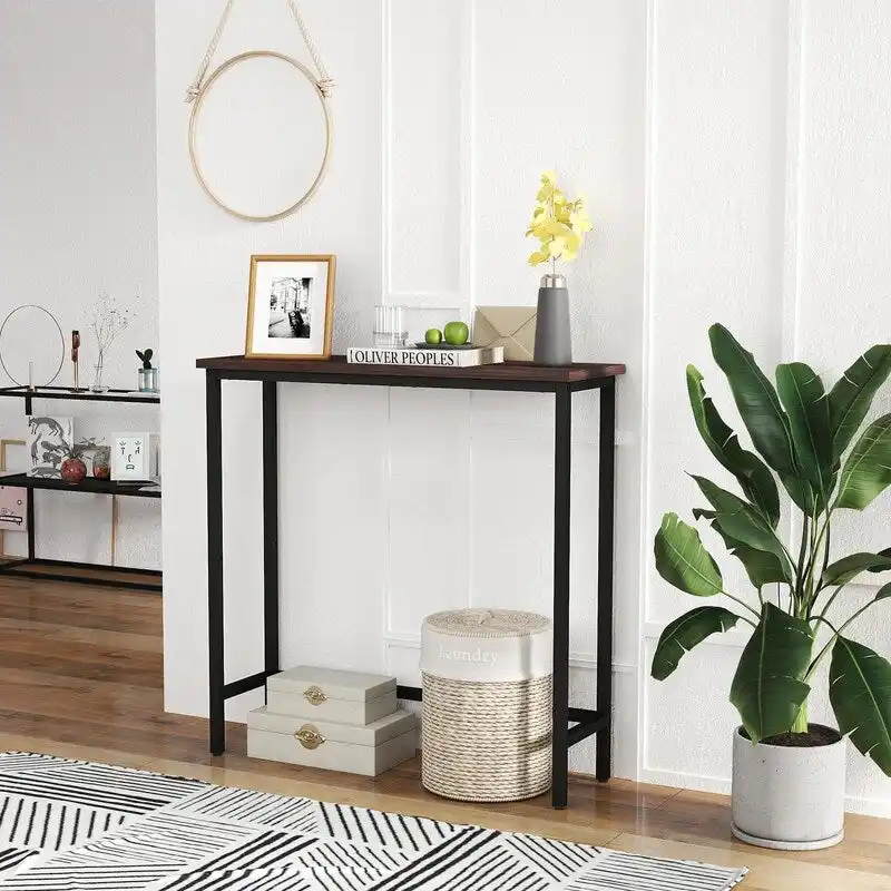 Narrow Console Table – Slim Entryway Table for Hallway, Bedroom, Living Room or Foyer