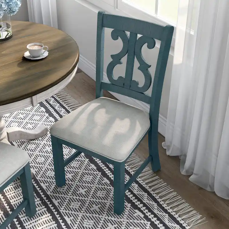 Sylmer Farmhouse Wood Dining Chairs (Set of 2) by Furniture of America