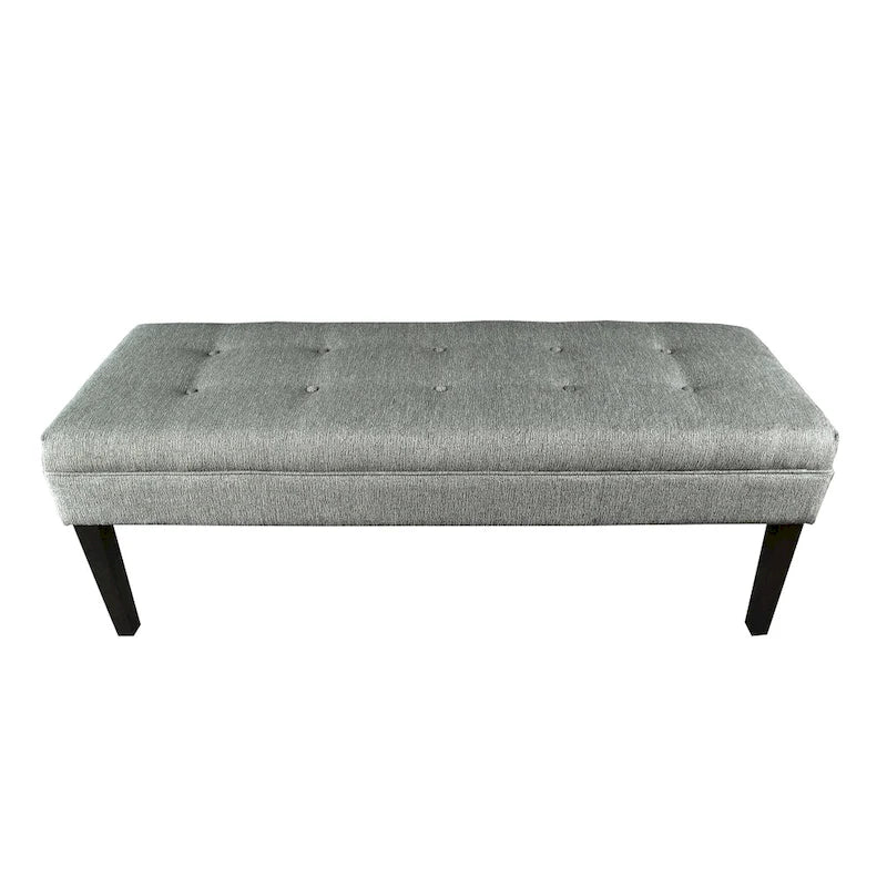 Kaya Button Tufted Upholstered Long Bench