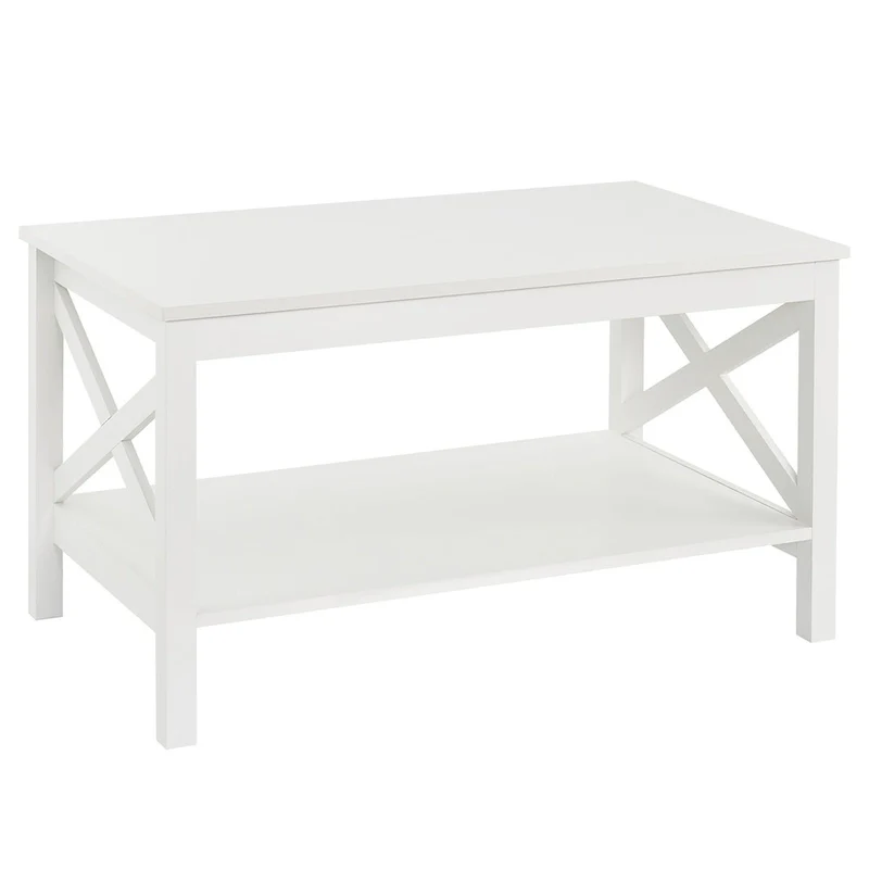 Two-tier Coffee Table with Shelf