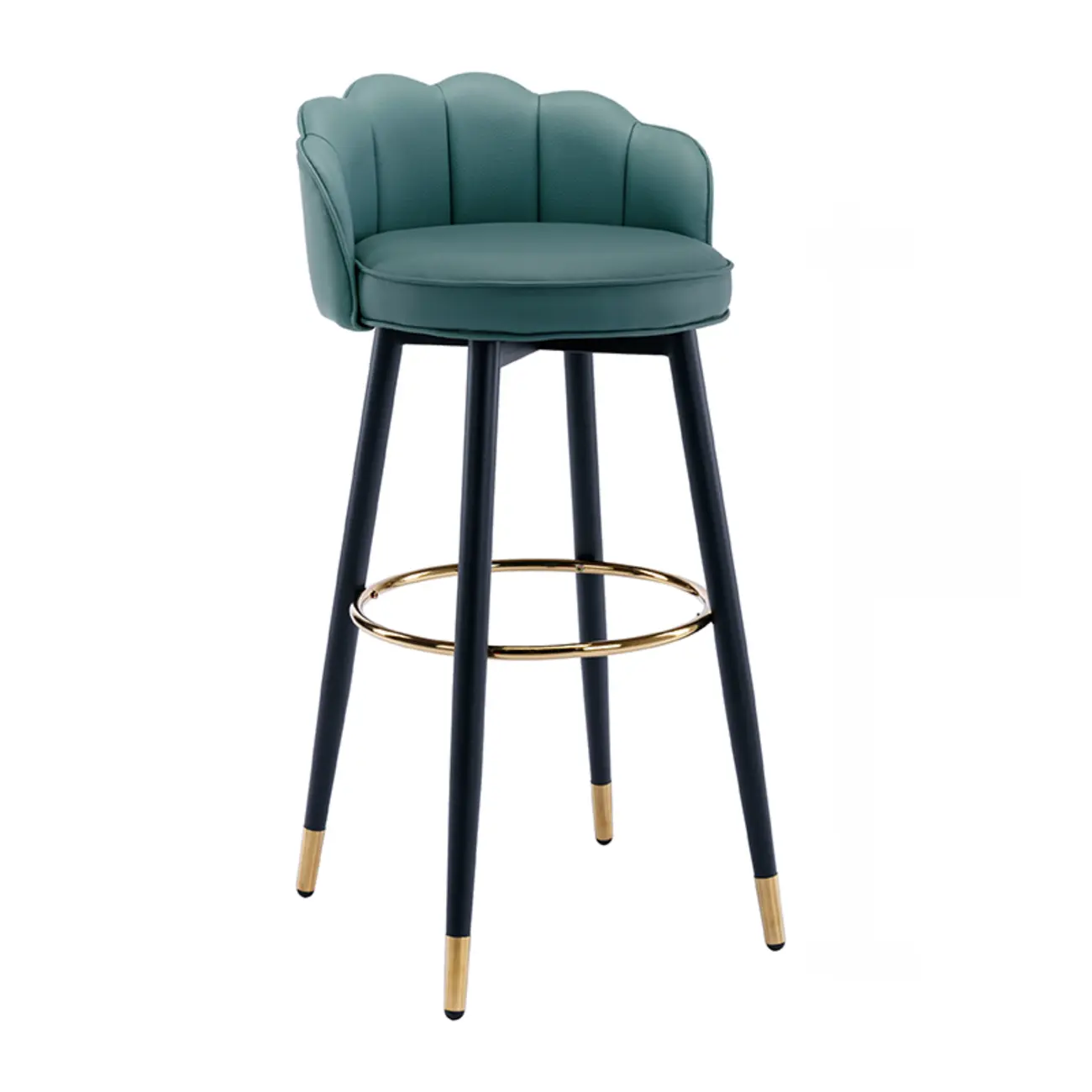 360¡ã Swivel Leather Bar Stool Counter Height