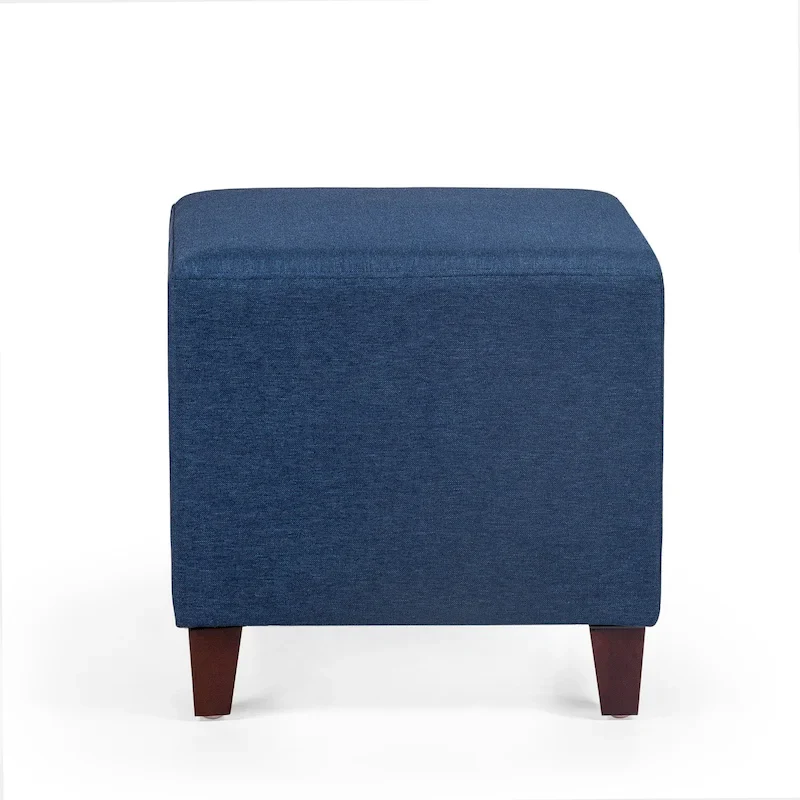 British Style Cube Ottoman Footstool