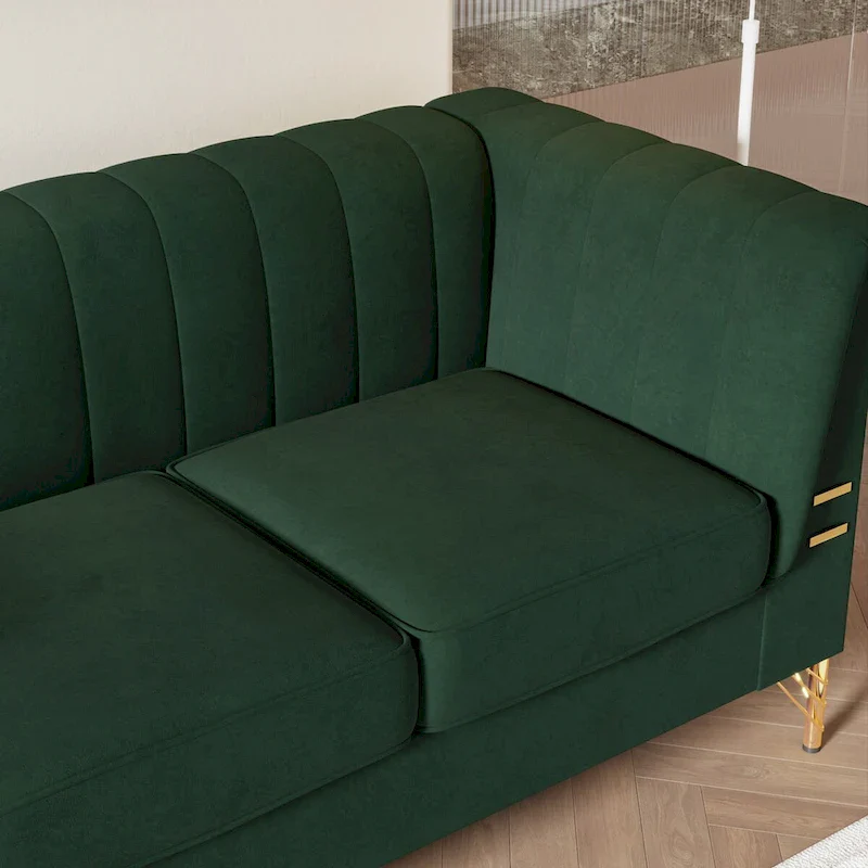 82.67 W Velvet Sofa