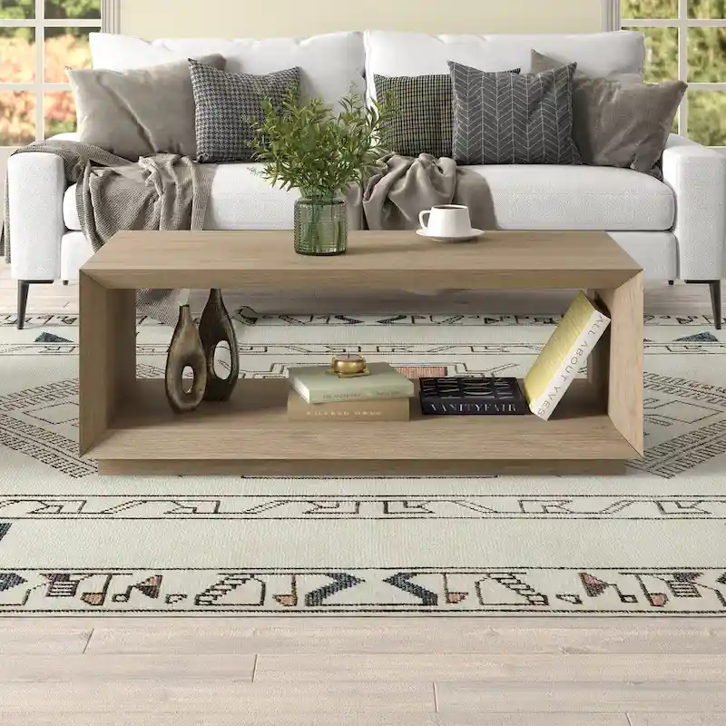 Tannen 48 Wide Rectangular Coffee Table - 47.5 Wide