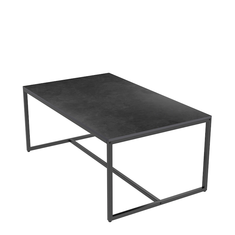 Frame Coffee Table Rectangular Cocktail Table Marble Metal Sofa Table