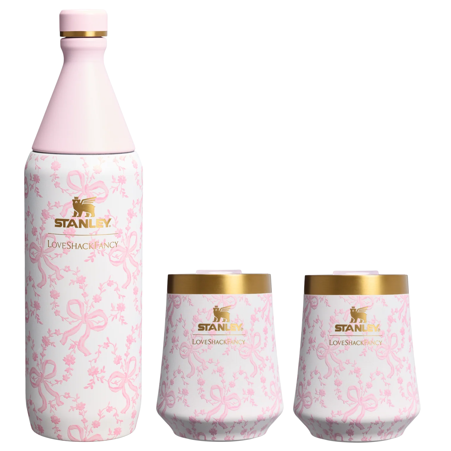 Stanley 1913 x LoveShackFancy Holiday Reserve All Day Wine Set | 34 OZ | 11 OZ