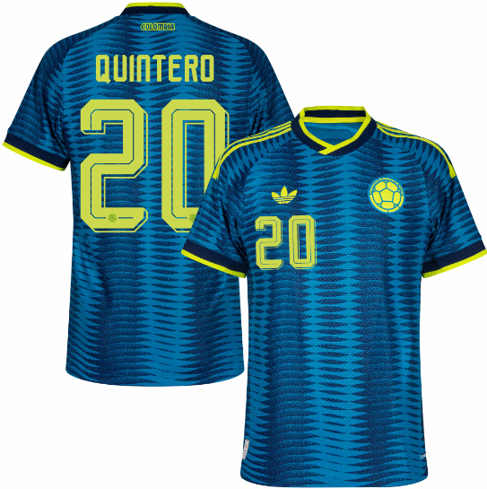 Colombia Authentic Away Quintero 20 Jersey 2026-2027