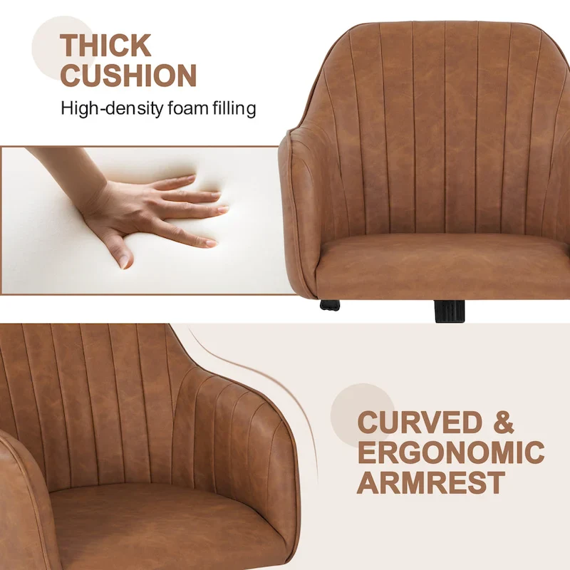 Height-Adjustable Swivel Office Chair