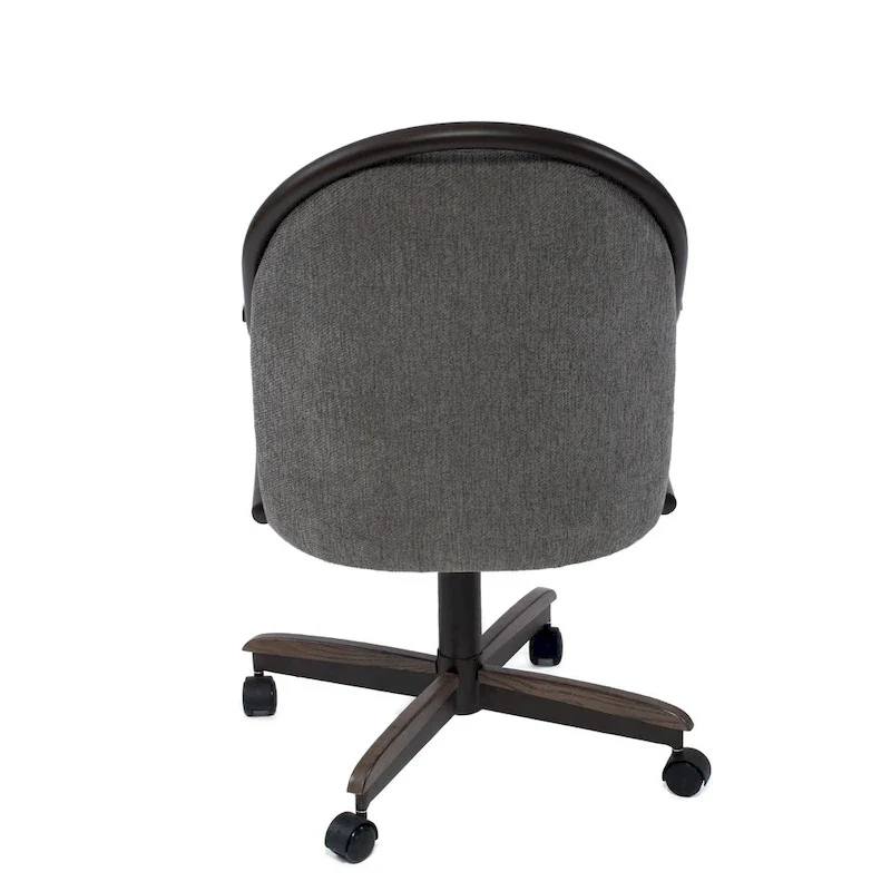 Casual Dining Cushion Swivel-and-Tilt Rolling Caster Chair