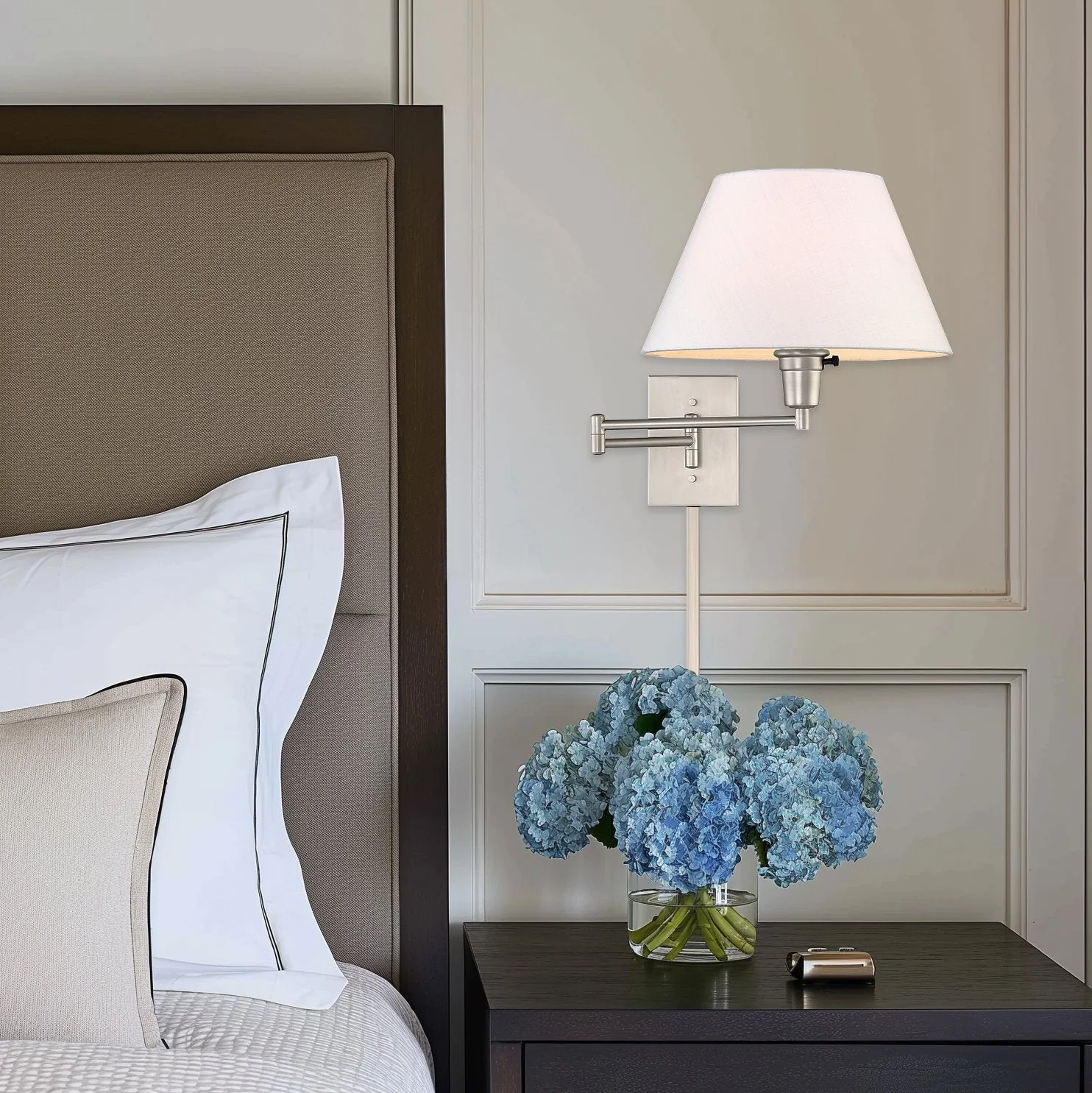 Cambridge 15 Swing Arm Wall Lamp - Plug In/Wall Mount