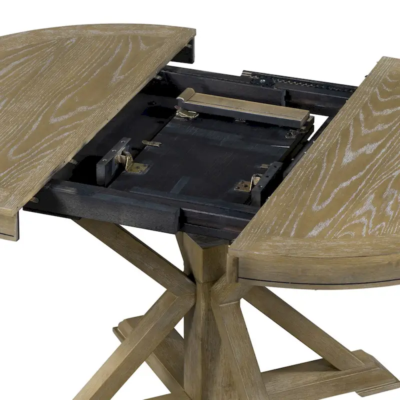 Retro Functional Extendable Dining Table with a 12