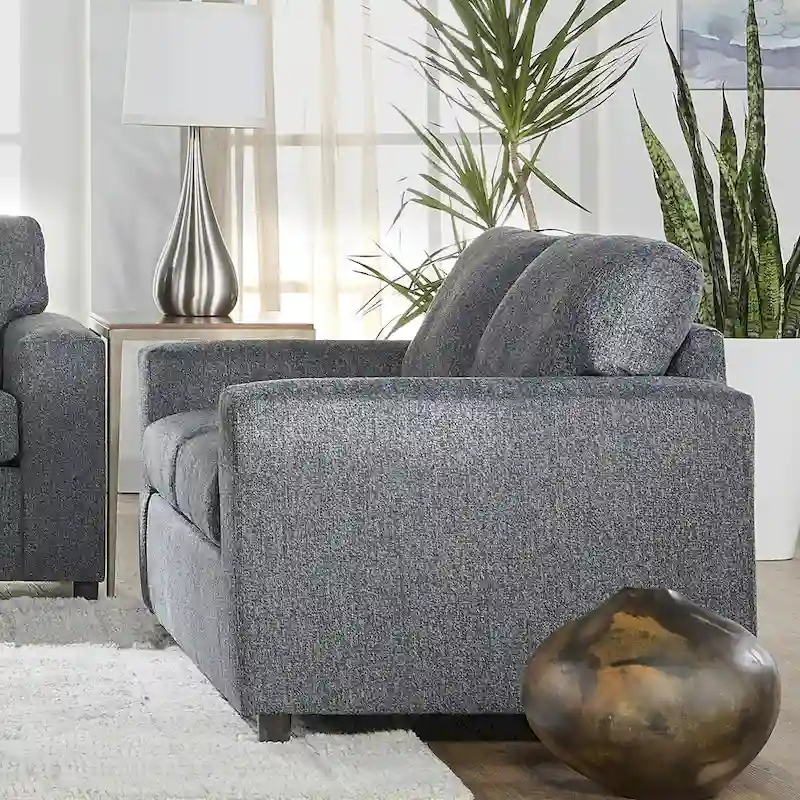 New Classic Furniture Leo Cushion Back Sofa, Made in USA