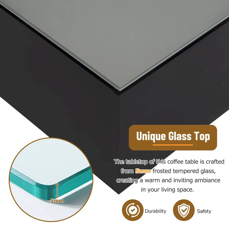 Square High Glossy Coffee Table